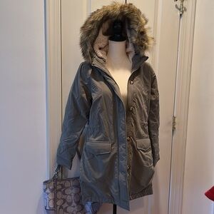 ABERCROMBIE FITCH Sherpa line Parka Jacket M NWT